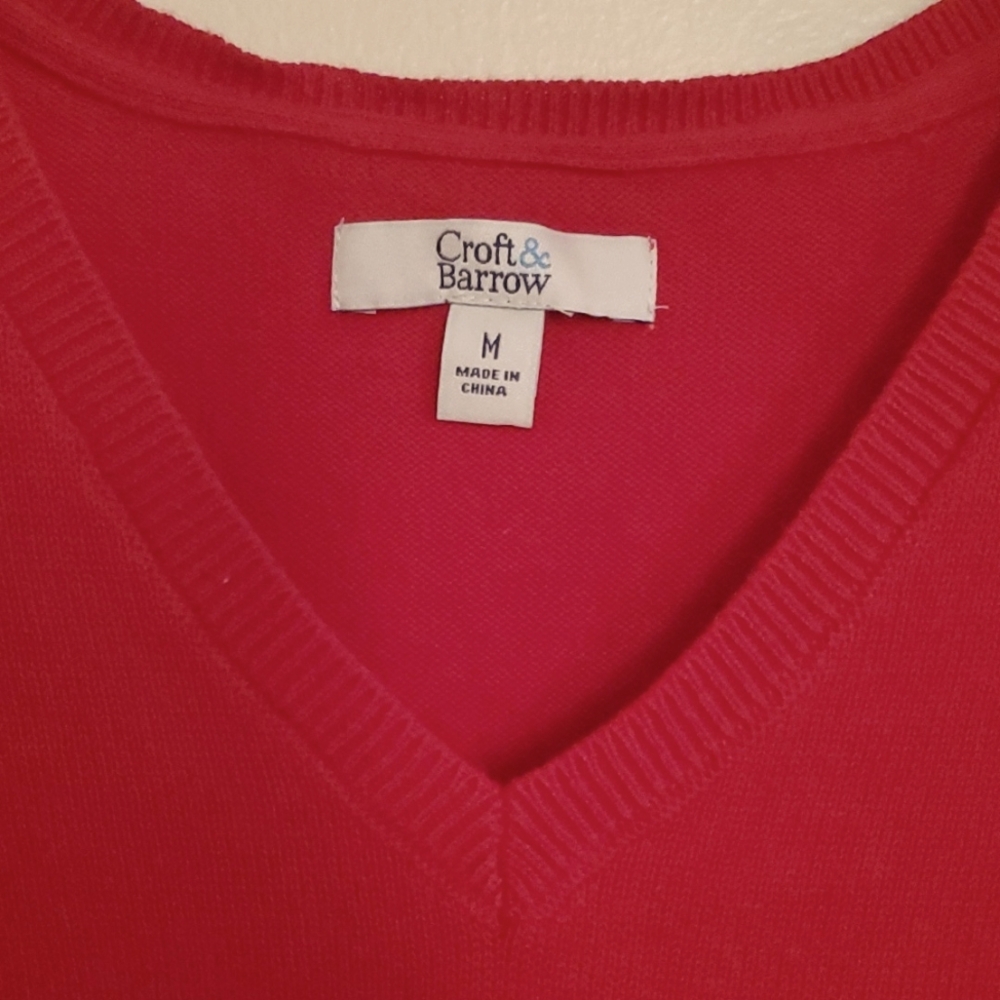 Red cotton sweater - Picture 2 of 6